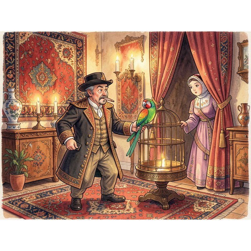 Ревнивый муж и попугай