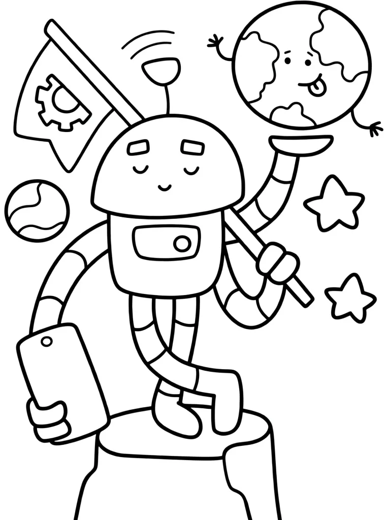 Робот в космосе