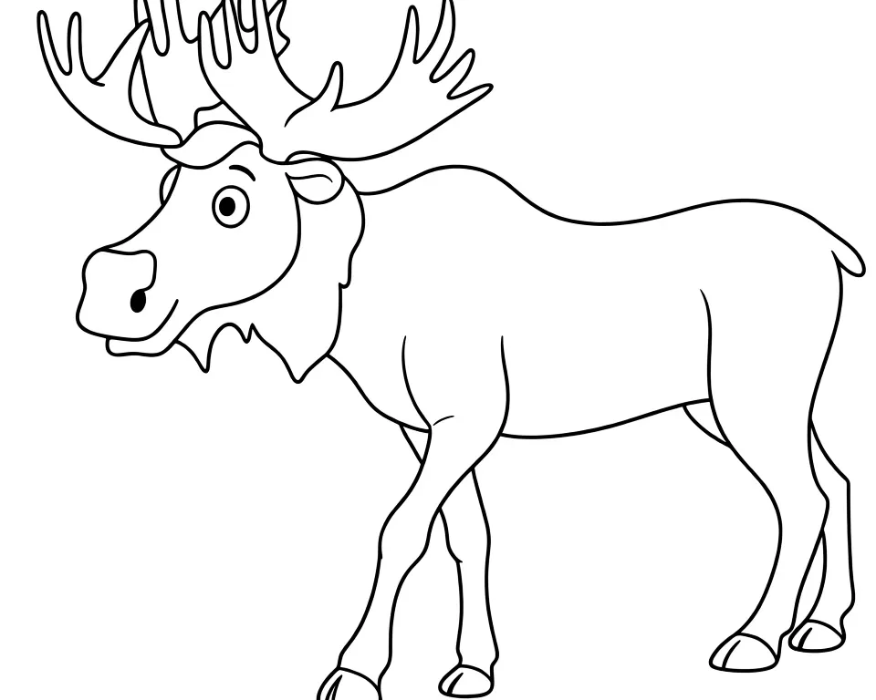 Рогатый лось