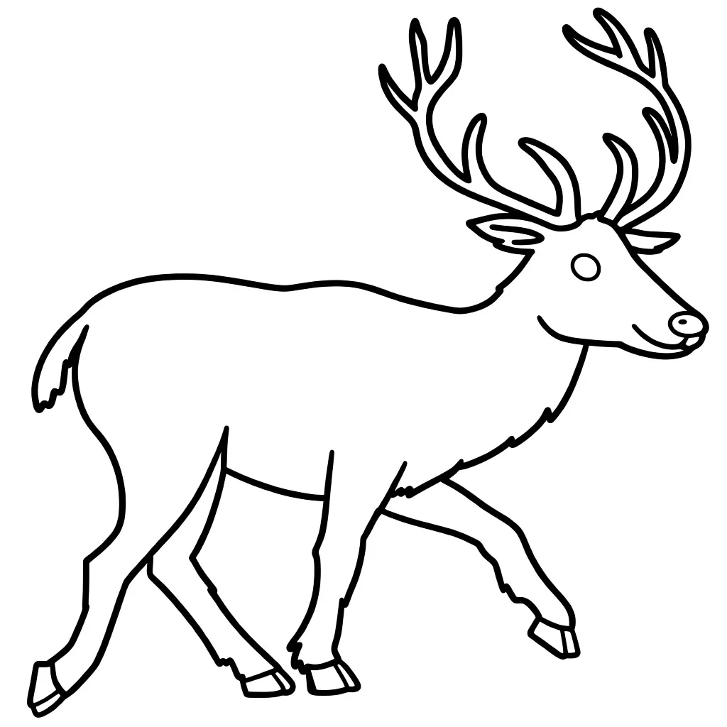 Рогатый олень