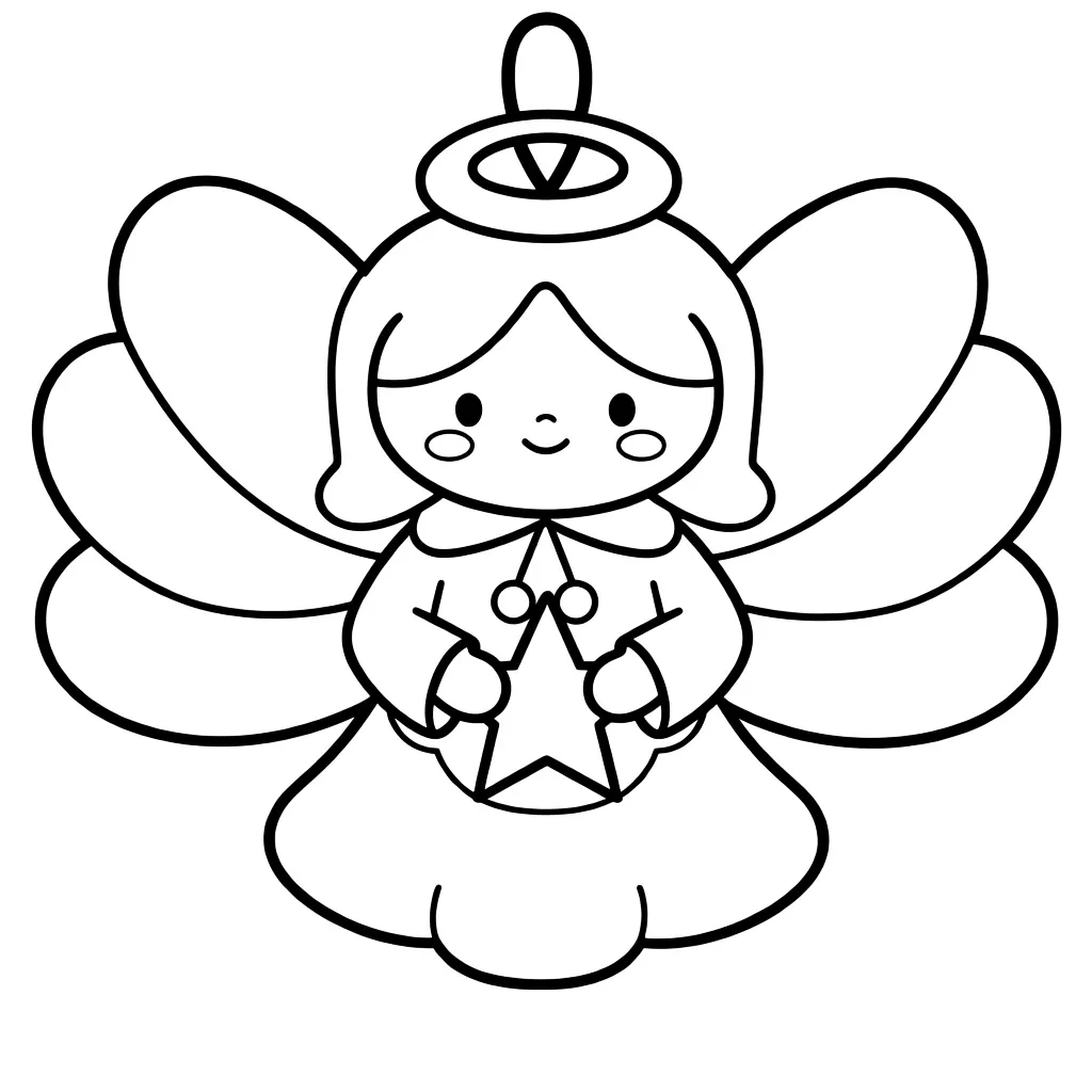 Рождественский ангелочек на ёлку