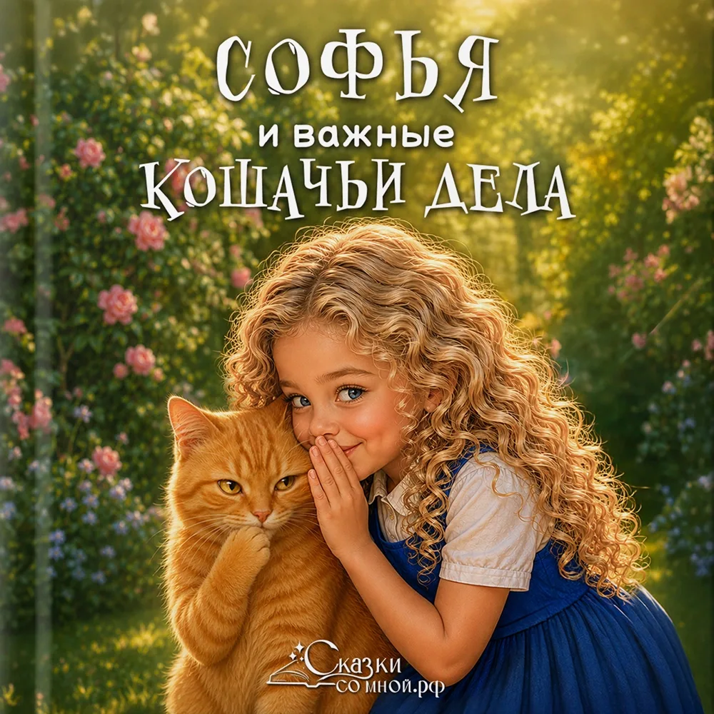 Девочка и важные кошачьи дела