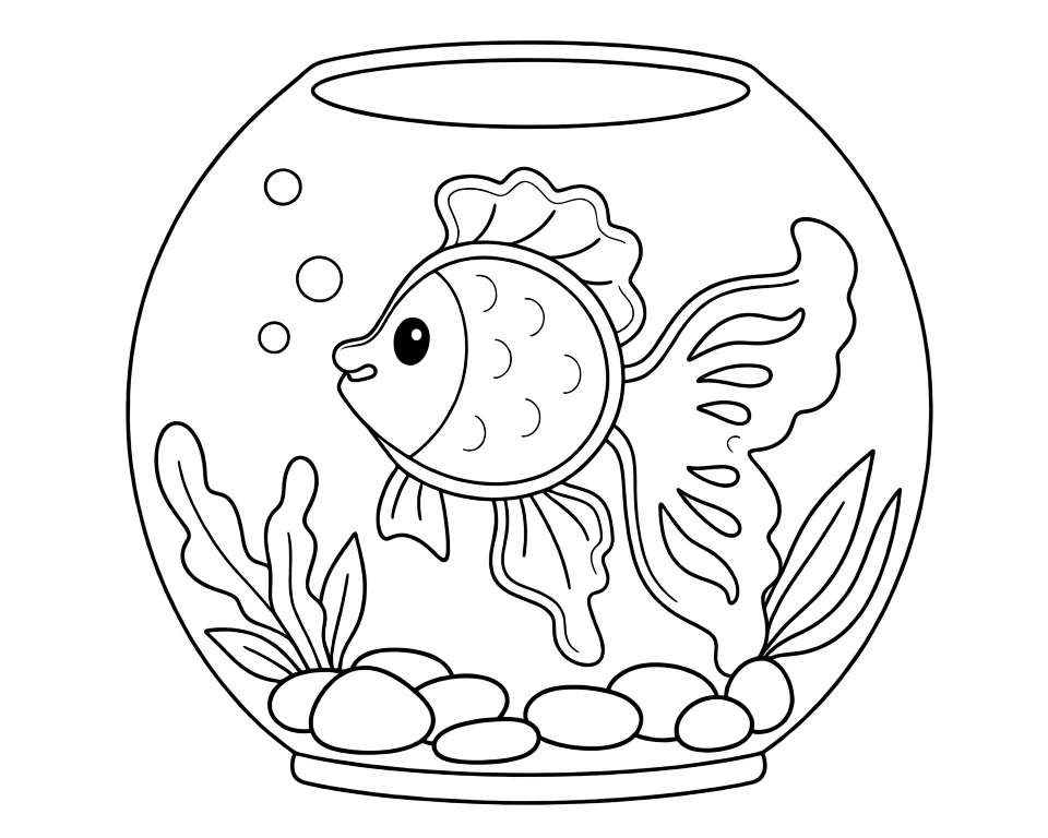 Рыбка в аквариуме