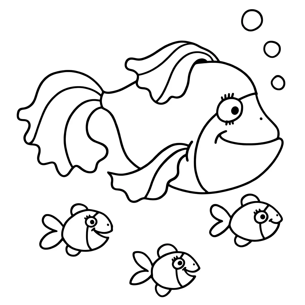 Рыбки и их мама