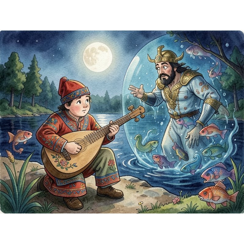 Садко в подводном царстве