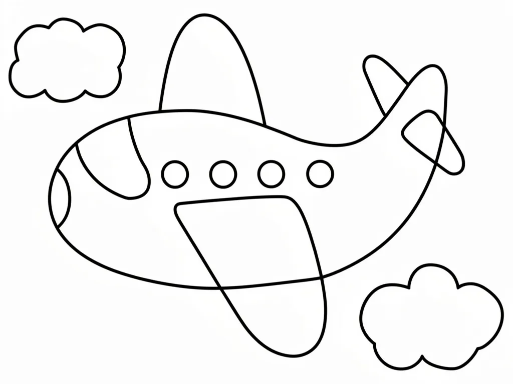 Самолётик по номерам