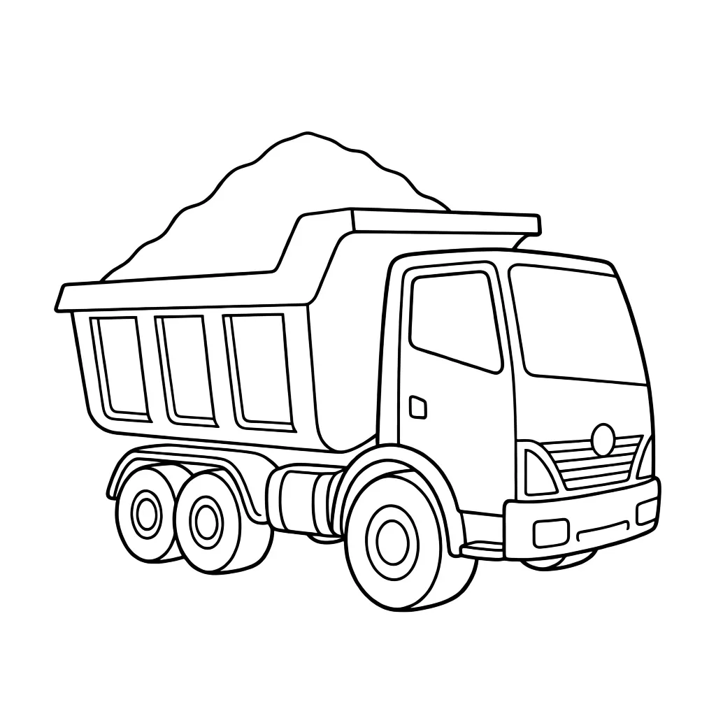 Самосвал с песком