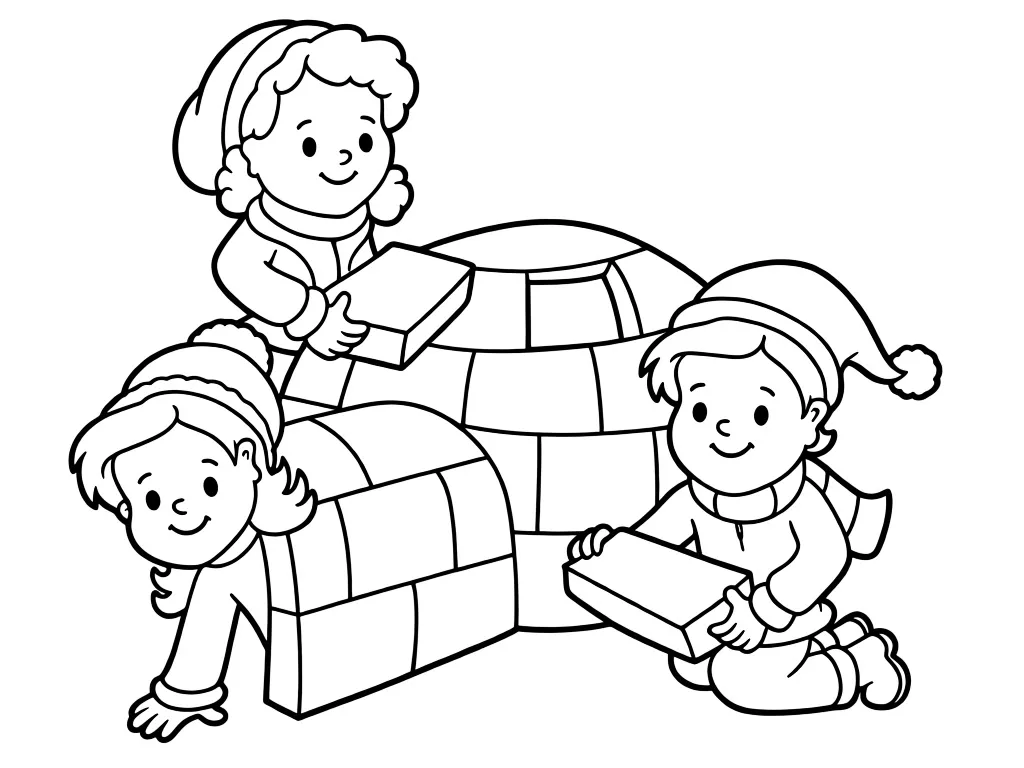 Семейка строит иглу