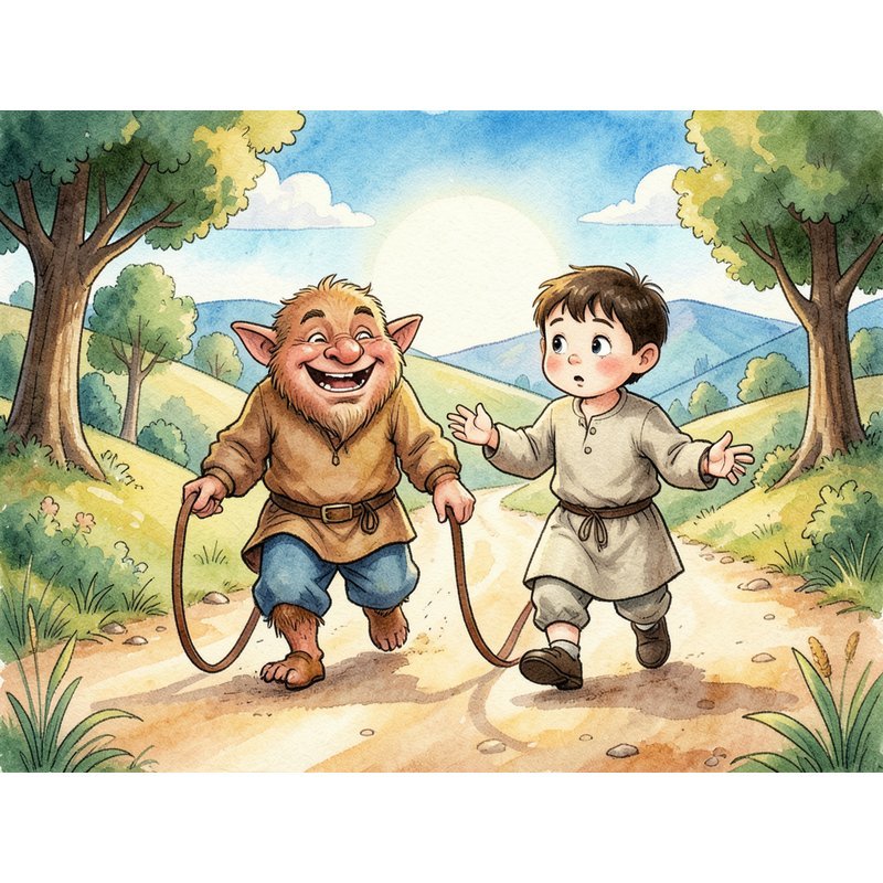 Шайтан с уздечкой в руках