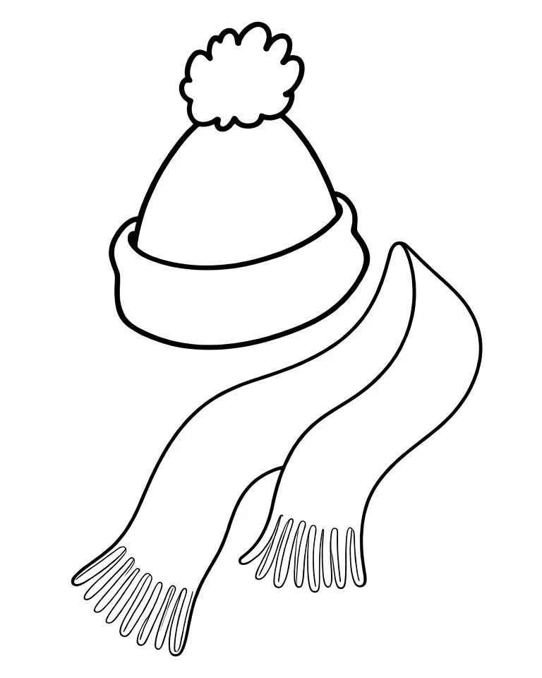 Шапка в комплекте с шарфом