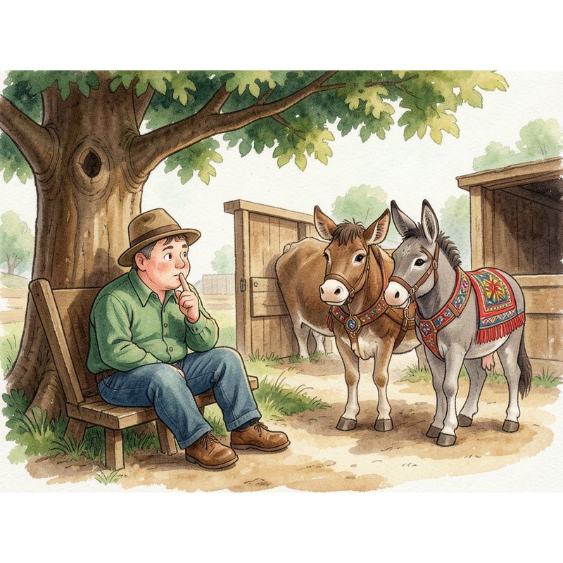 Сказка о быке и осле