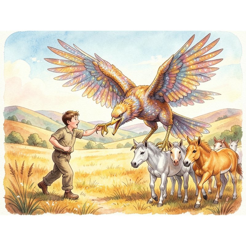 Сказка о хане, его зятьях и птице Хангарьд