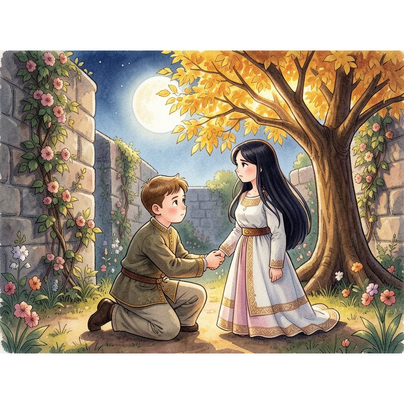 Сказка о княжеском сыне и золотых листьях