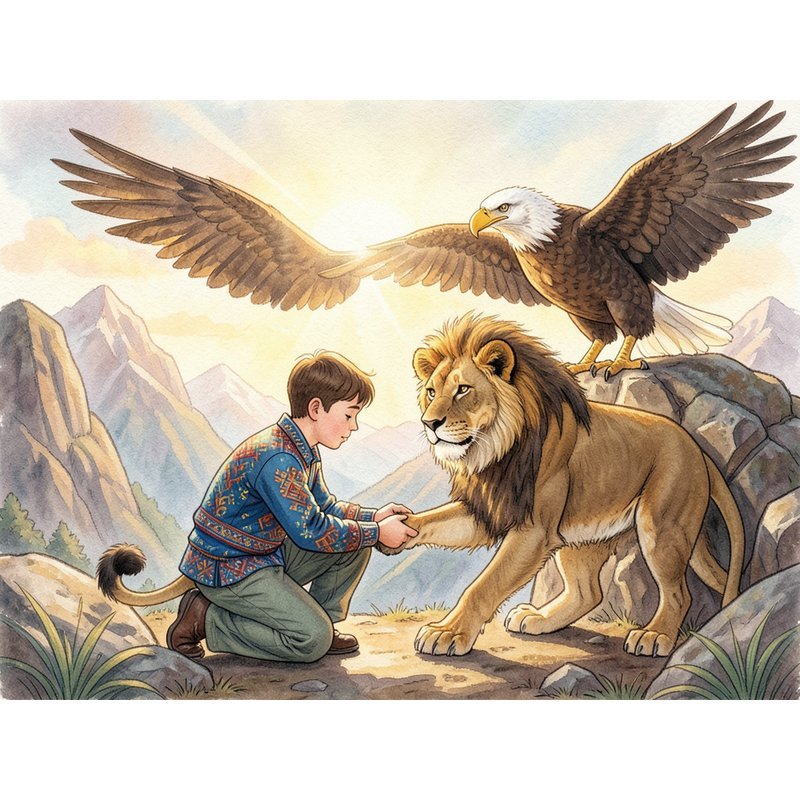 Сказка о пятнадцатом сыне–друге льва и орла