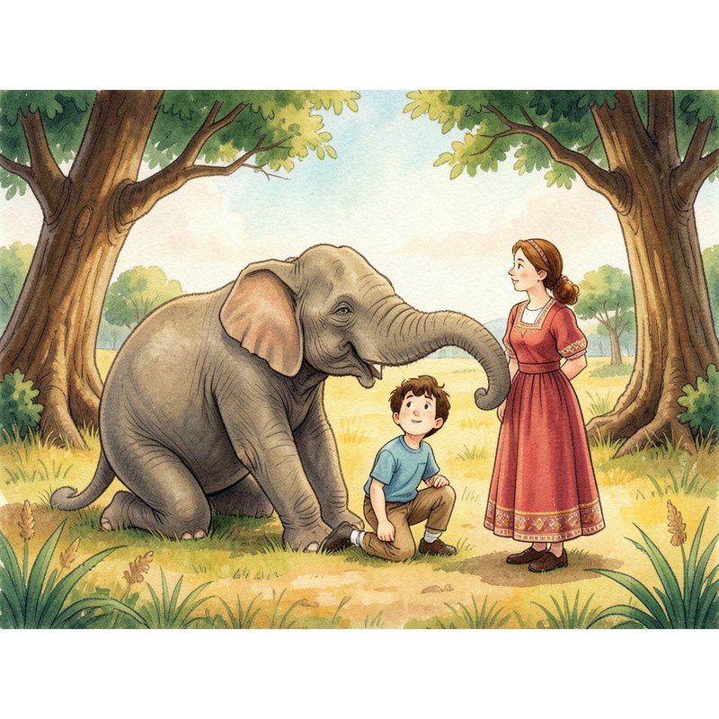 Слон и первый человек