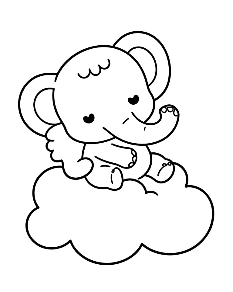 Слоник на облачке