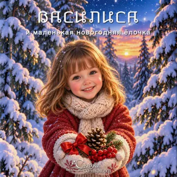 Девочка и маленькая новогодняя ёлочка