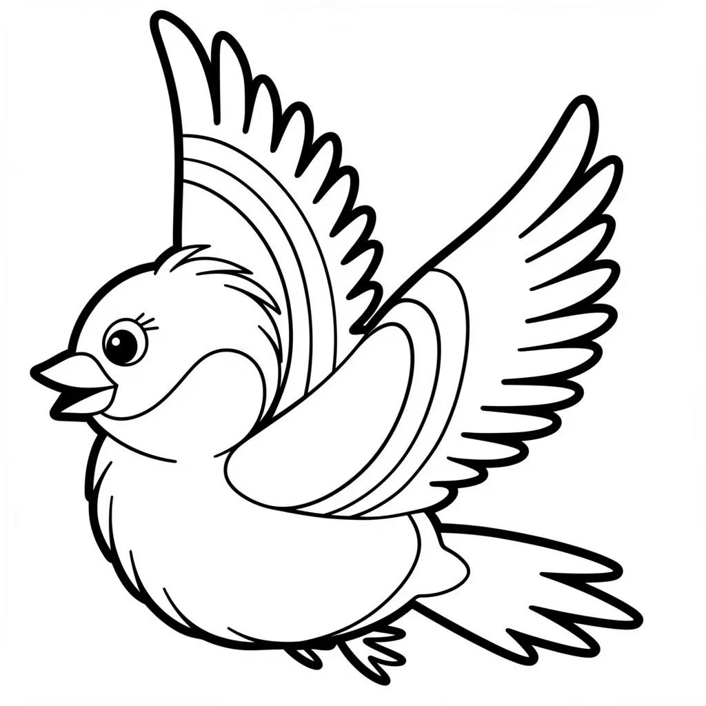 Снегирь летит