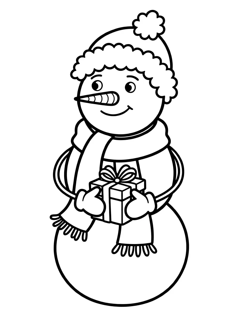 Снеговик в шарфике