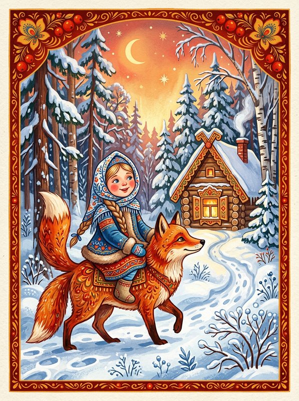 Снегурушка и лиса