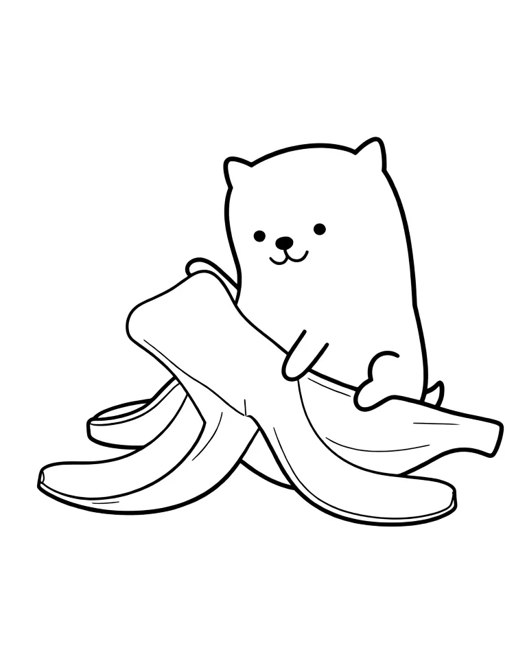 Собачка в банановой кожуре