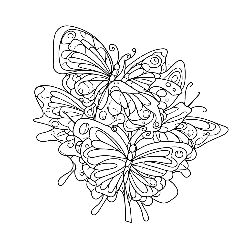 Соцветье из бабочек