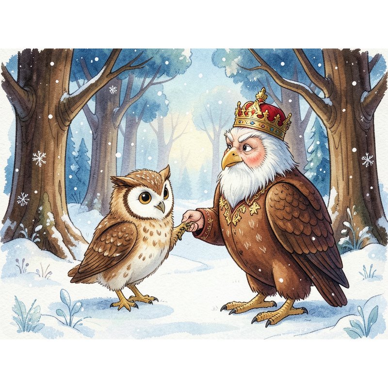 Сова и ворона