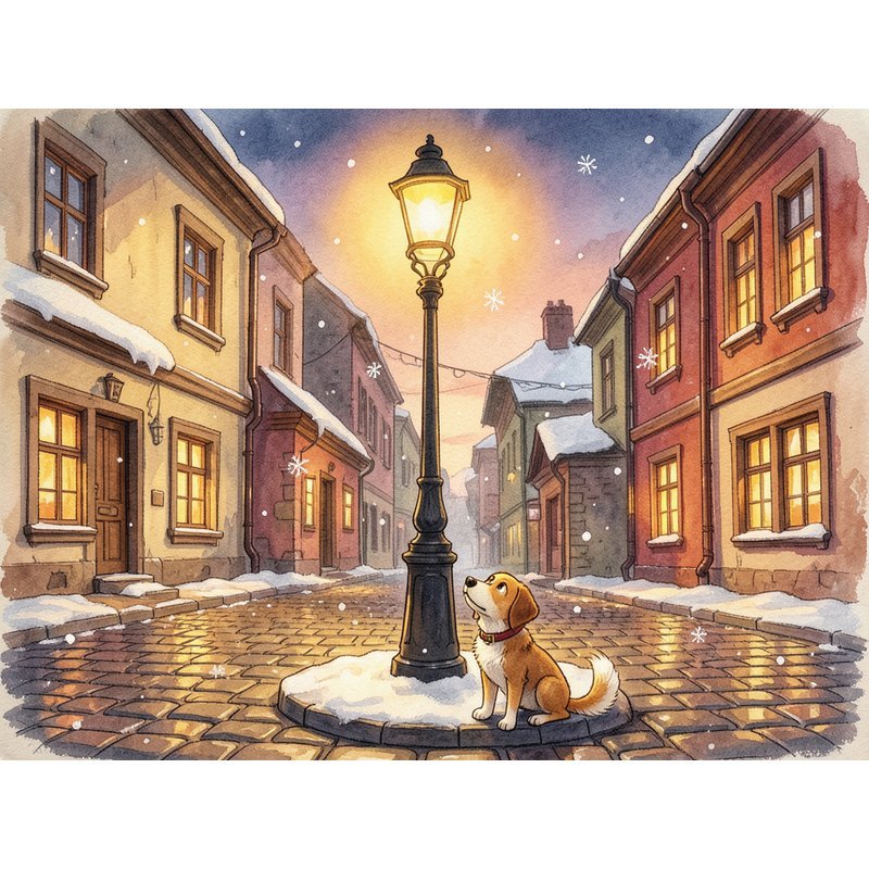 Старый уличный фонарь