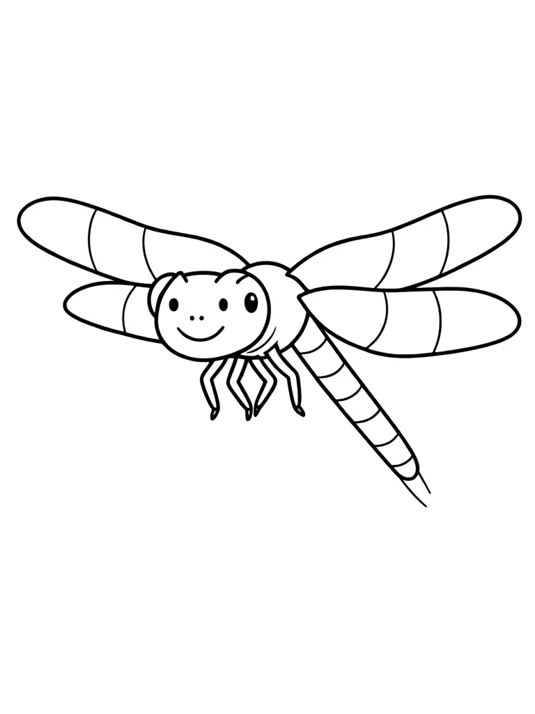 Стрекоза в полете