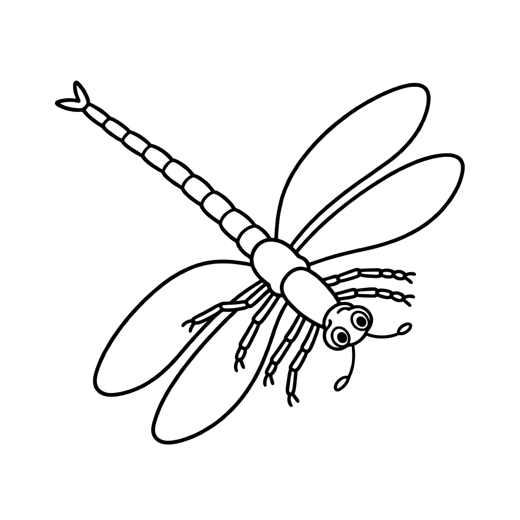 Стрекоза летит