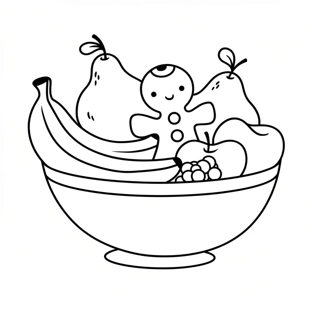 Тарелка с фруктами