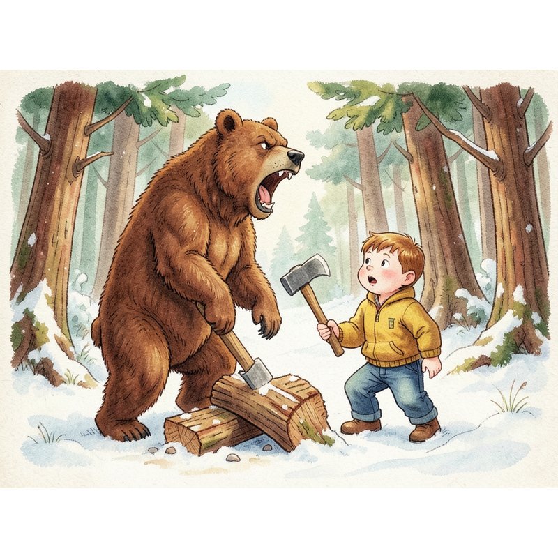 Толь Се и медведь