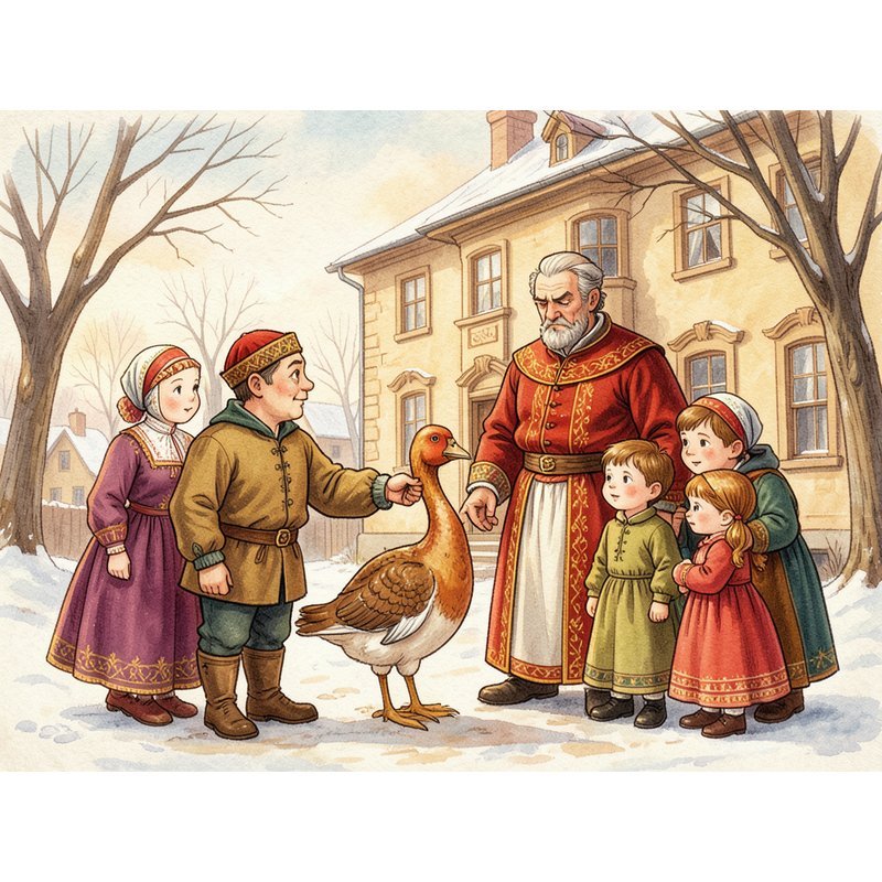 Как мужик гусей делил