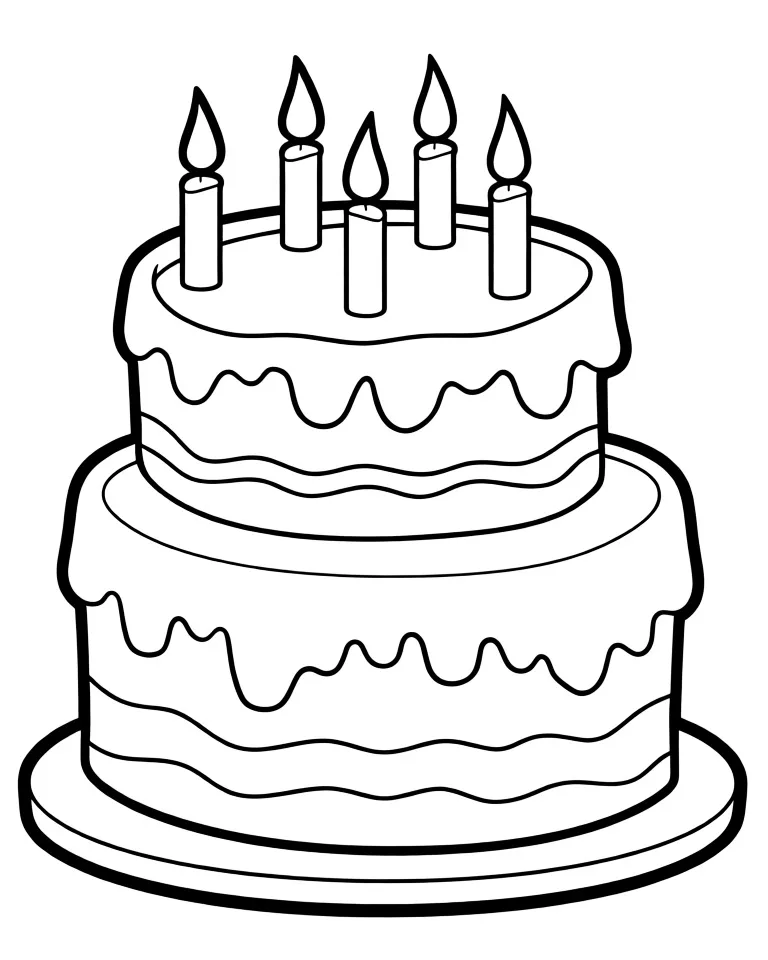 Торт со свечками