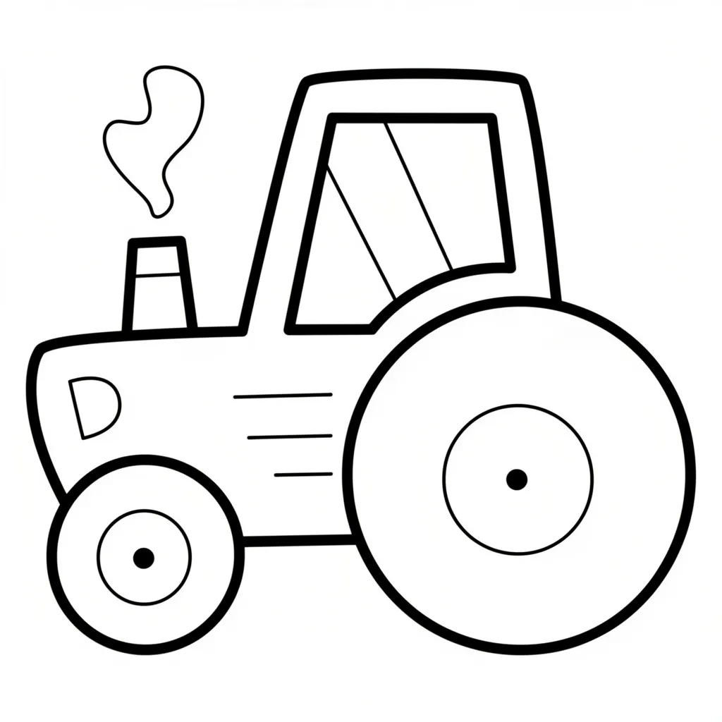 Трактор с выхлопной трубой