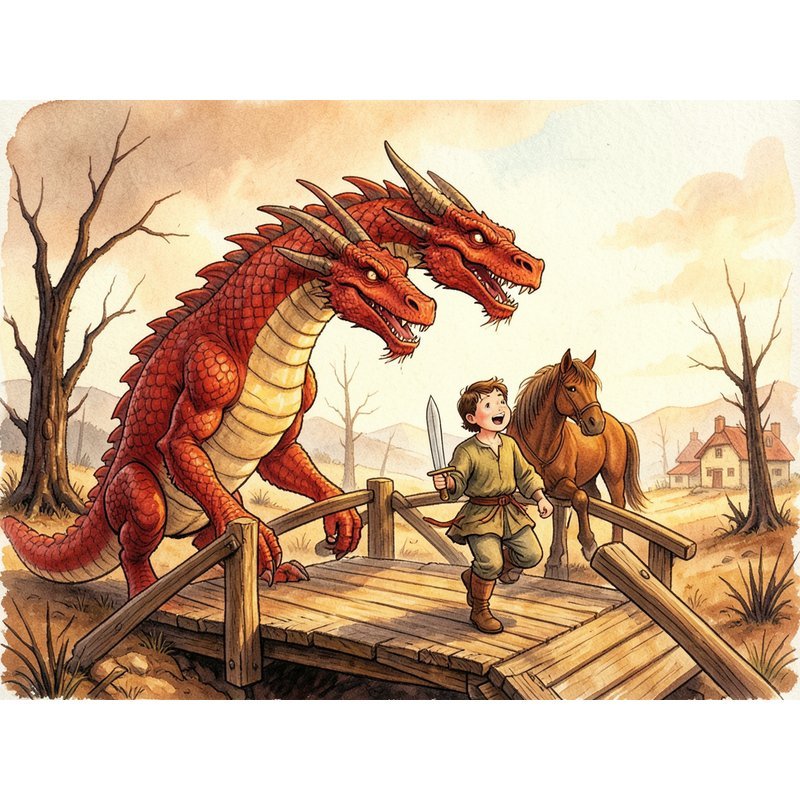 Три брата и змей