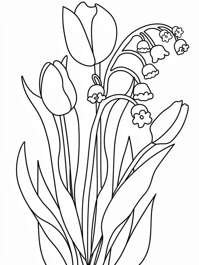 Тюльпаны и ландыши