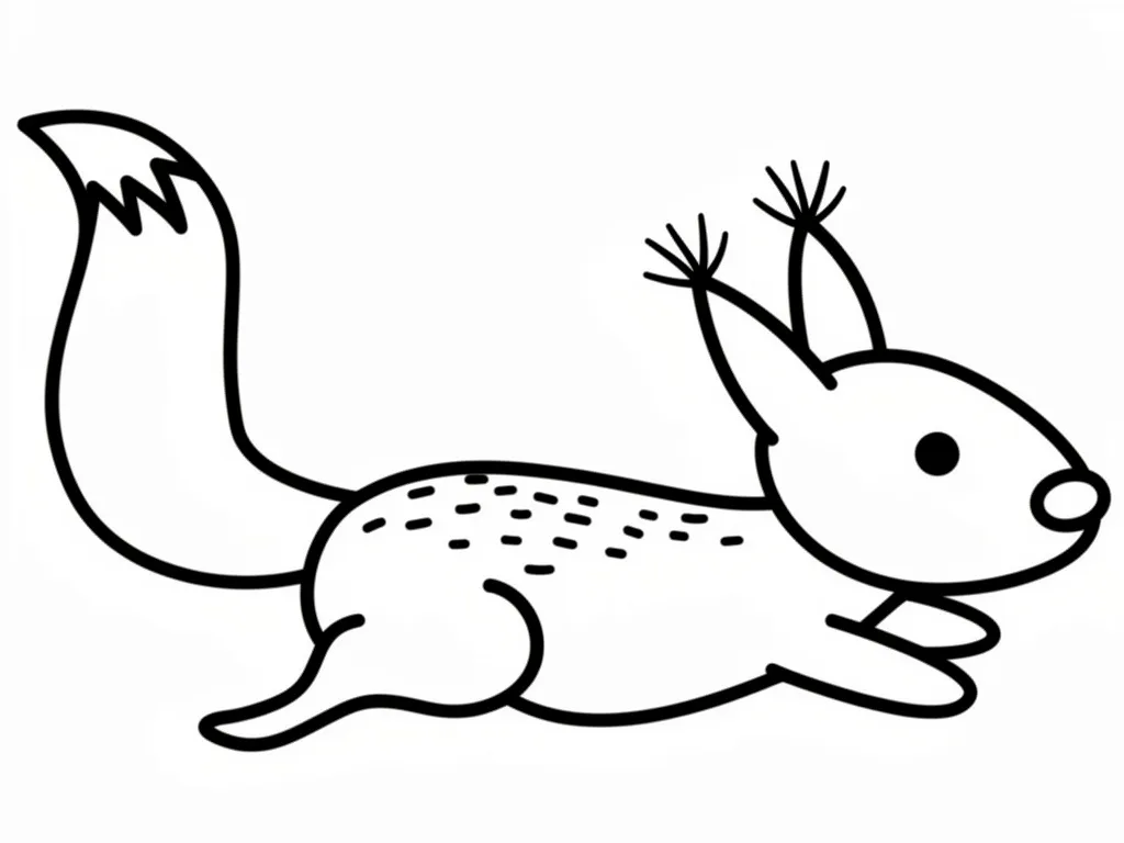 Убегающая белочка