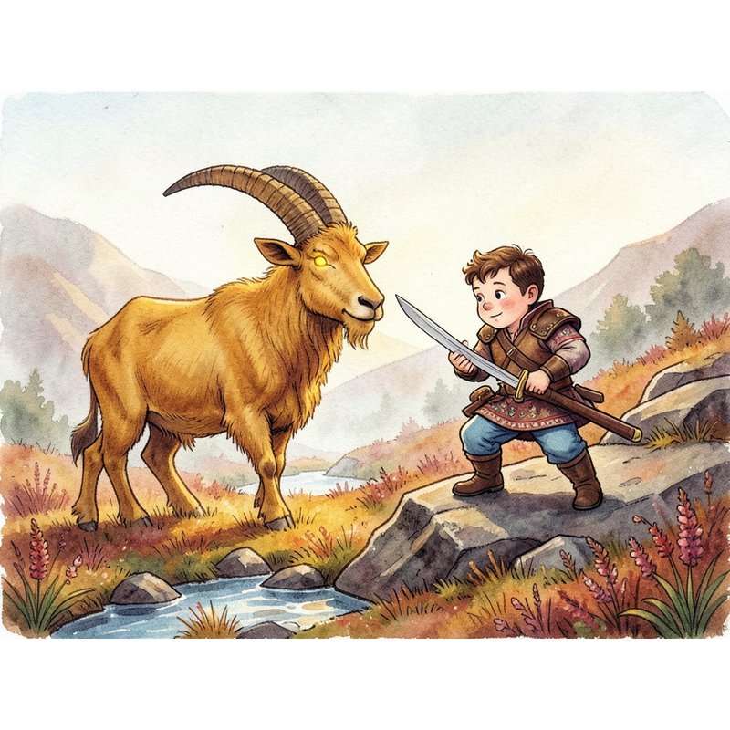 Уйсден Мор и жёлтая безрогая коза