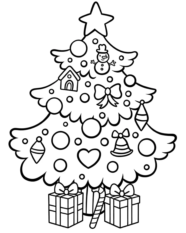 Украшенная ёлочка