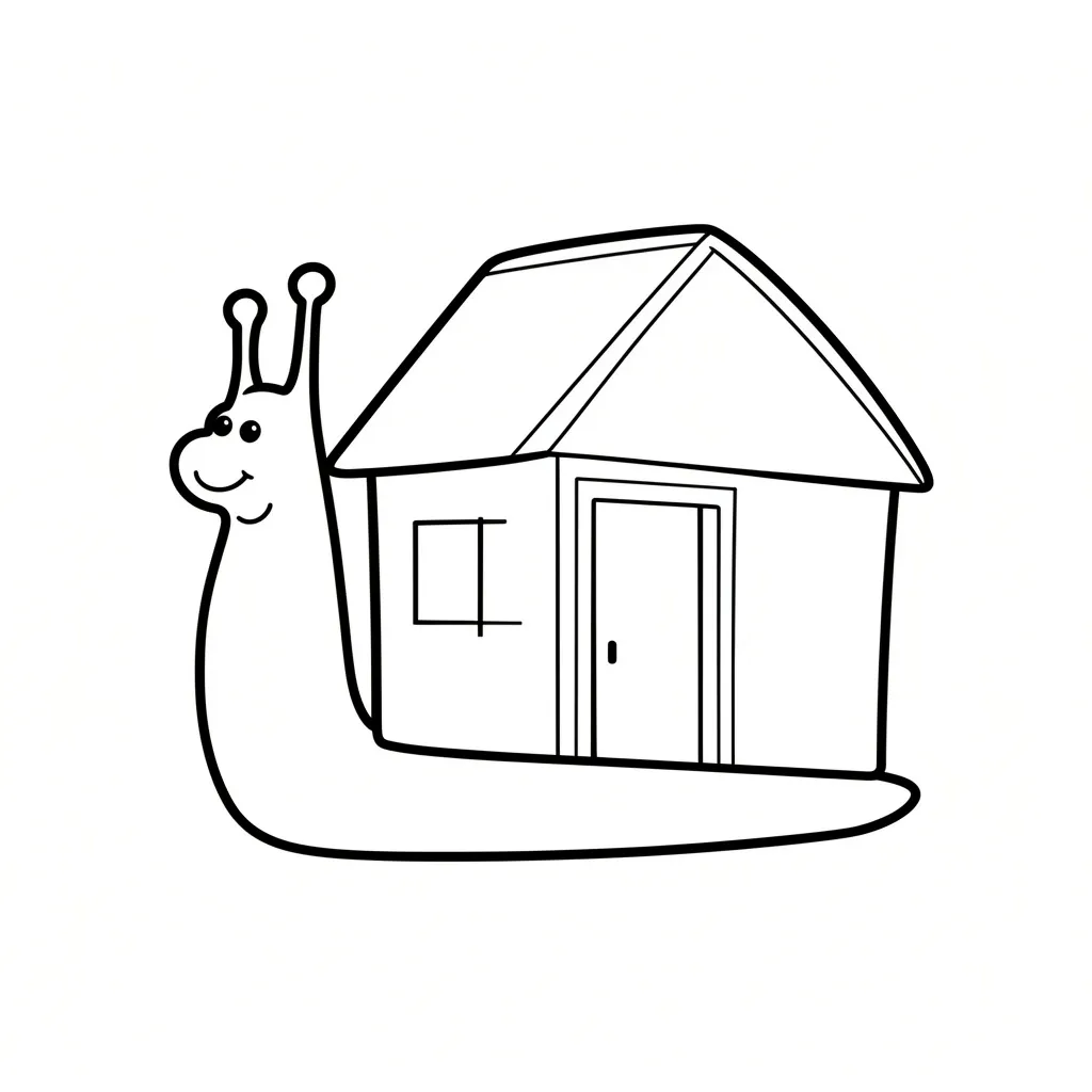 Улитка в домике