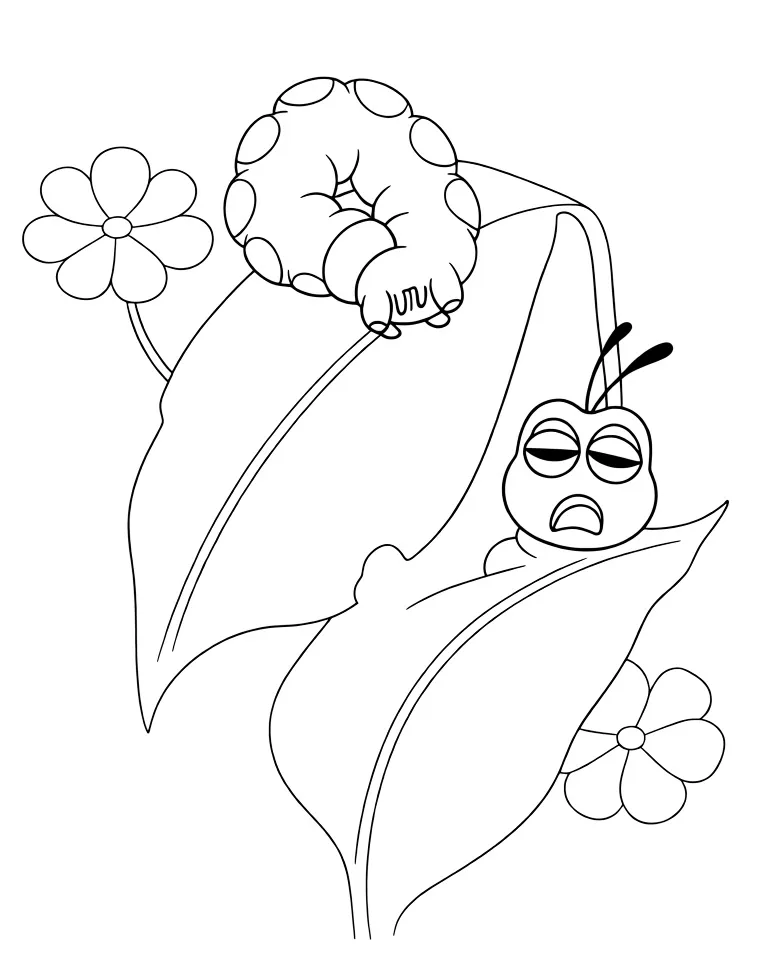 Уставшая гусеница