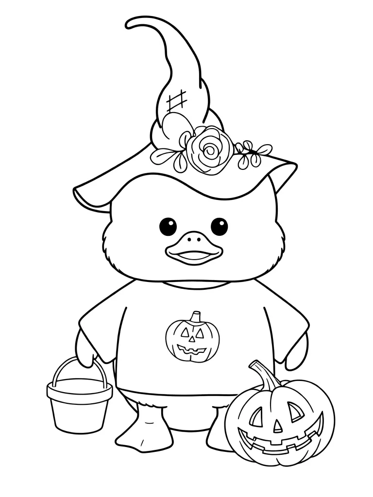 Уточка на хэллоуин