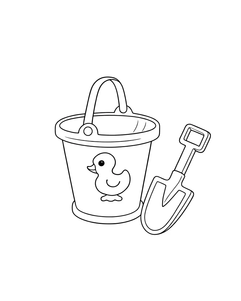 Ведерко с лопаткой