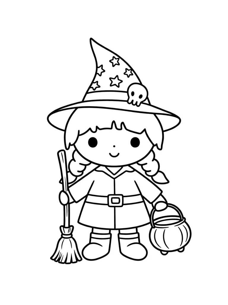 Ведьмочка в шляпе