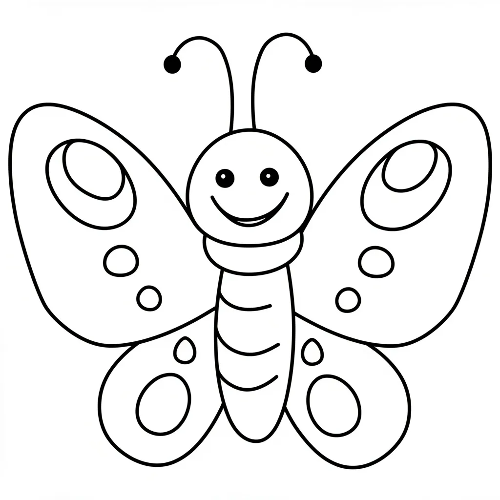Веселая бабочка