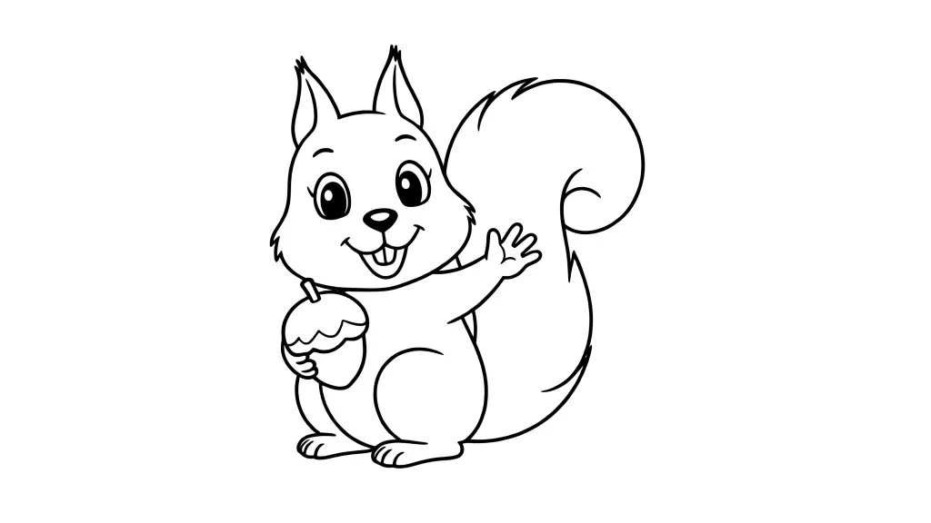 Веселая белочка