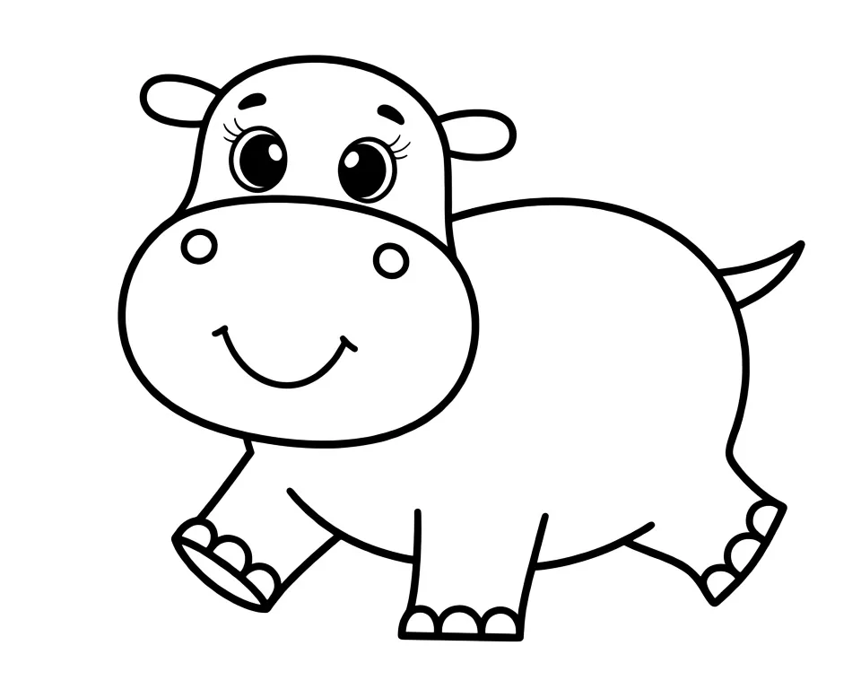 Веселый бегемотик