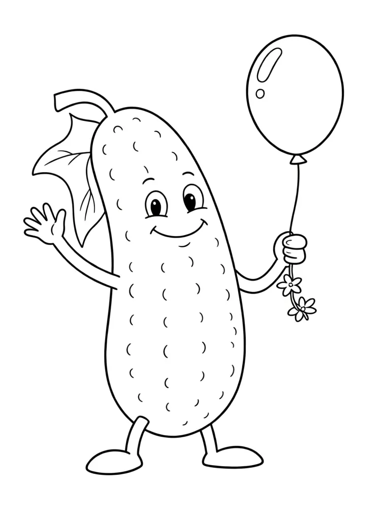 Веселый огурчик