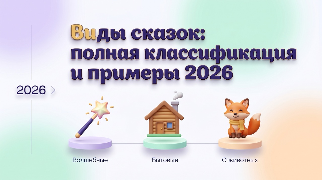 Виды сказок: полная классификация и примеры 2026